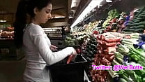 porn teenage playing with carrot on the market wetbutts sex