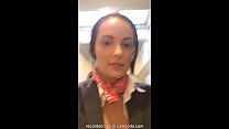porn flight attendant uses inflight wifi to cam on camsoda sex