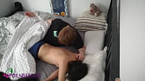 porn 穆斯林性爱 two guys sleepover in one bed got horny in the morning and caught in the camera sex
