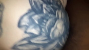porn girl tatted blue haired milfpawg taking the curve from side sex