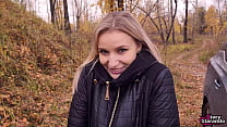 porn when we were walking in the woods my stepbrother offered me some fun he fucked me and told me to swallow his cum sex