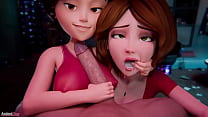 porn double milf blowjob 3d porn sex