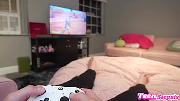 porn horny stepsis distracts big dick stepbro from getting a dub with pussy shr0oms q johnny love sex