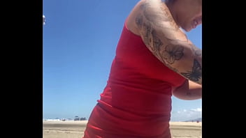 porn i let the young guy touch my pussy on the beach and of course i also touched his dick sex